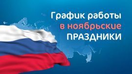 График работы в праздничные дни ноябрь 2022 г.