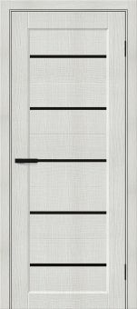 Межкомнатная дверь экошпон Мода-22 Black Shine Bianco Melinga