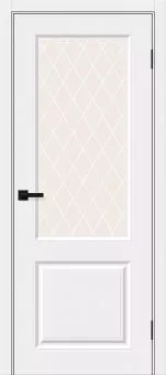 Межкомнатная дверь ПВХ Скинни-13 White Pro / White Сrystal
